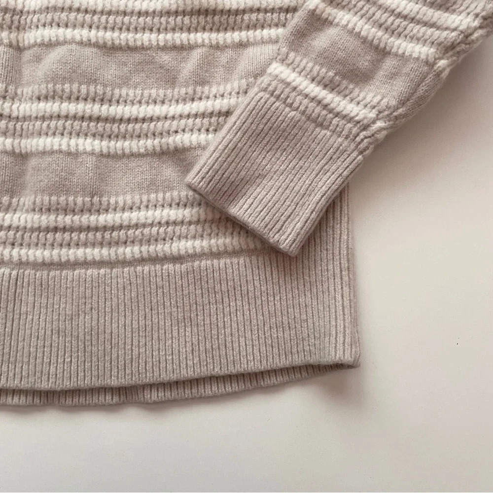 Club Monaco Striped Raglan Wool Knit Crewneck Sweater Size Small - Picture 14 of 14